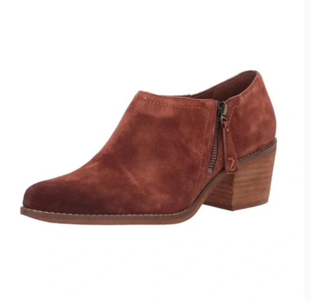 Zodiac brown suede ankle booties sz 7.5